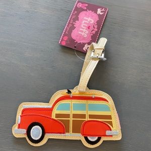 Fluff surfer woody brand new luggage tag!